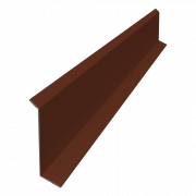 Планка примыкания в штробу 60 0,5 Satin Matt RAL 8004 терракота (2м)