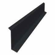 Планка примыкания в штробу 60 0,5 Satin Matt RAL 7024 мокрый асфальт (2м)