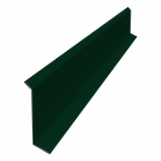 Планка примыкания в штробу 60 0,5 Satin Matt RAL 6005 зеленый мох (3м)