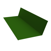 Планка примыкания 150х250 0,45 PE с пленкой RAL 6002 лиственно-зеленый (2м)