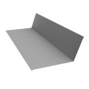 Планка примыкания 150х250 0,45 PE с пленкой RAL 9006бело-алюминиевый (2м)