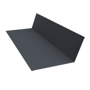 Планка примыкания 150х250 0,45 PE с пленкой RAL 7024 мокрый асфальт (2м)