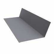 Планка примыкания 150х250 0,5 Satin с пленкой RAL 7004 сигнальный серый (3м)