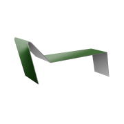 Планка примыкания для мягкой кровли 0,45 PE с пленкой RAL 6002 лиственно-зеленый (3м)