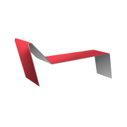 Планка примыкания для мягкой кровли 0,45 PE с пленкой RAL 3003 рубиново-красный (3м)