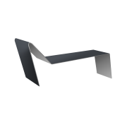 Планка примыкания для мягкой кровли 0,5 Satin с пленкой RAL 7024 мокрый асфальт (3м)