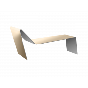 Планка примыкания для мягкой кровли 0,5 Satin с пленкой RAL 1015 светлая слоновая кость (3м)