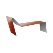 Планка примыкания для мягкой кровли 0,5 Satin с пленкой RAL 8004 терракота (3м)