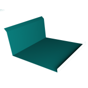 Планка примыкания нижняя 20х122х260х15 0,45 PE с пленкой RAL 5021 водная синь (3м)