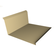 Планка примыкания нижняя 20х122х260х15 0,45 PE с пленкой RAL 1014 слоновая кость (2м)