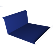 Планка примыкания нижняя 20х122х260х15 0,45 PE с пленкой RAL 5002 ультрамариново-синий (3м)