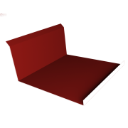 Планка примыкания нижняя 20х122х260х15 0,5 Satin с пленкой RAL 3011 коричнево-красный (3м)