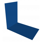 Планка снегозадержания усиливающая 0,4 PE с пленкой RAL 5005 сигнальный синий (2м)