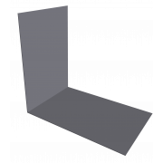 Планка снегозадержания усиливающая 0,4 PE с пленкой RAL 7004 сигнальный серы (2м)