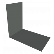 Планка снегозадержания усиливающая 0,45 PE с пленкой RAL 7005 мышино-серый (2м)