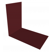 Планка снегозадержания усиливающая 0,45 PE с пленкой RAL 3005 красное вино (2м)