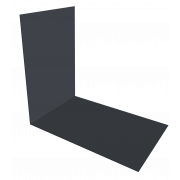 Планка снегозадержания усиливающая 0,5 Satin Matt RAL 7024 мокрый асфальт (2м)