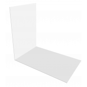 Планка снегозадержания усиливающая 0,5 Satin с пленкой RAL 9003 сигнальный белый (3м)