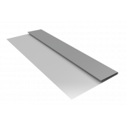 Планка стартовая БХ new 0,45 PE с пленкой RAL 9006бело-алюминиевый (3м)