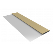 Планка стартовая БХ new 0,4 PE с пленкой RAL 1014 слоновая кость (3м)
