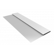 Планка стартовая БХ new 0,5 Satin с пленкой RAL 9003 сигнальный белый (3м)