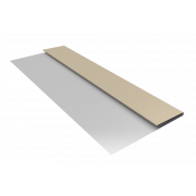 Планка стартовая БХ new 0,5 Satin с пленкой RAL 1015 светлая слоновая кость (2м)