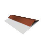 Планка стартово-финишная (Блок-хаус, Экобрус) Grand Line 0,45 Drap RAL 8004 терракота (3м)