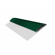 Планка стартово-финишная (Блок-хаус, Экобрус) Grand Line 0,45 PE с пленкой RAL 6005 зеленый мох (3м)