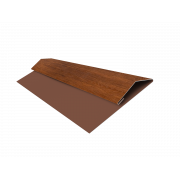 Планка стартово-финишная (Блок-хаус, Экобрус) Grand Line 0,45 Print Premium Golden Wood Fresh TwinColor (3м)