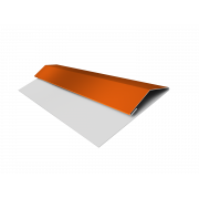 Планка стартово-финишная (Блок-хаус, Экобрус) Grand Line 0,45 PE с пленкой RAL 2004 оранжевый (3м)