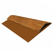 Планка стартово-финишная (Блок-хаус, Экобрус) Grand Line 0,45 Print Elite Golden Wood TwinColor (2м)