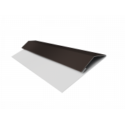 Планка стартово-финишная (Блок-хаус, Экобрус) Grand Line 0,5 Rooftop Бархат RR 32 темно-коричневый (3м)