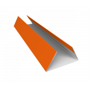 Планка стыковочная составная нижняя 0,45 PE с пленкой RAL 2004 оранжевый (2м)