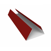 Планка стыковочная составная нижняя 0,45 PE с пленкой RAL 3011 коричнево-красный (2м)