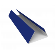Планка стыковочная составная нижняя 0,45 PE с пленкой RAL 5002 ультрамариново-синий (3м)