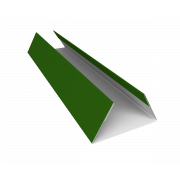 Планка стыковочная составная нижняя 0,45 PE с пленкой RAL 6002 лиственно-зеленый (2м)
