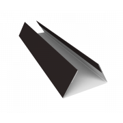 Планка стыковочная составная нижняя 0,45 Drap RAL 9005 черный (2м)