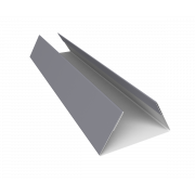 Планка стыковочная составная нижняя 0,45 Drap TX RAL 7004 сигнальный серый (2м)