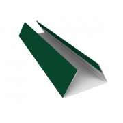 Планка стыковочная составная нижняя 0,45 PE с пленкой RAL 6005 зеленый мох (3м)