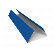 Планка стыковочная составная нижняя 0,45 PE с пленкой RAL 5005 сигнальный синий (3м)