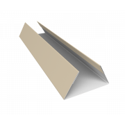 Планка стыковочная составная нижняя 0,5 Satin с пленкой RAL 1015 светлая слоновая кость (3м)