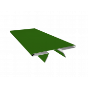 Планка стыковочная составная верхняя 0,45 PE с пленкой RAL 6002 лиственно-зеленый (3м)