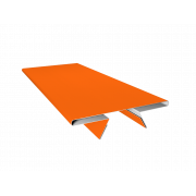 Планка стыковочная составная верхняя 0,45 PE с пленкой RAL 2004 оранжевый (3м)