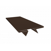 Планка стыковочная составная верхняя 0,5 PurPro Matt 275 RAL 8017 шоколад (2м)