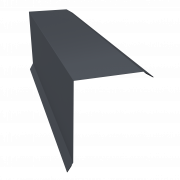 Планка торцевая 150х100 0,5 Satin Matt RAL 7024 мокрый асфальт (3м)