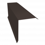 Планка торцевая 150х100 0,5 Satin с пленкой RR 32 темно-коричневый (2м)