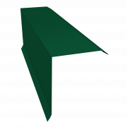 Планка торцевая 150х100 0,5 Satin с пленкой RAL 6005 зеленый мох (2м)