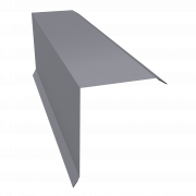 Планка торцевая 150х100 0,5 Satin с пленкой RAL 7004 сигнальный серый (3м)