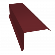 Планка торцевая 80х100 0,5 Satin Matt RAL 3005 красное вино (3м)