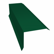 Планка торцевая 80х100 0,5 Satin с пленкой RAL 6005 зеленый мох (2м)